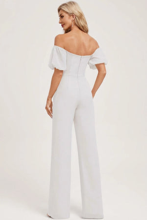YQ0025-C01-4 — White jumpsuit