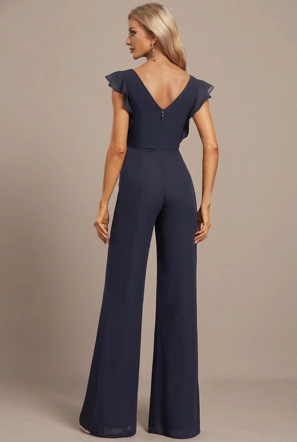 YQ0028-C118-4 — Dark Navy jumpsuit