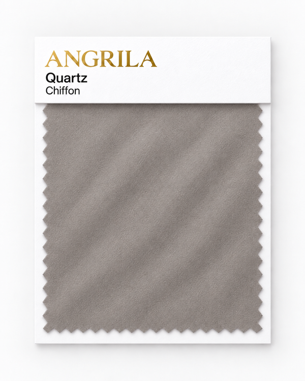 Quartz Chiffon fabric swatch - Angrila
