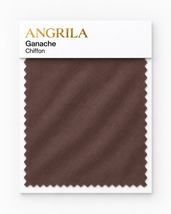 Ganache Chiffon fabric swatch - Angrila