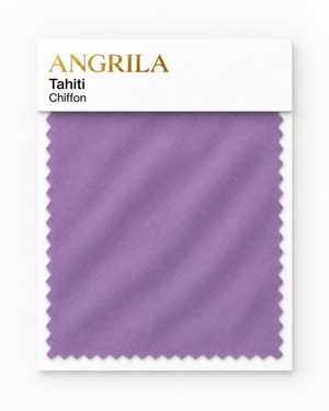 Tahiti Chiffon fabric swatch - Angrila