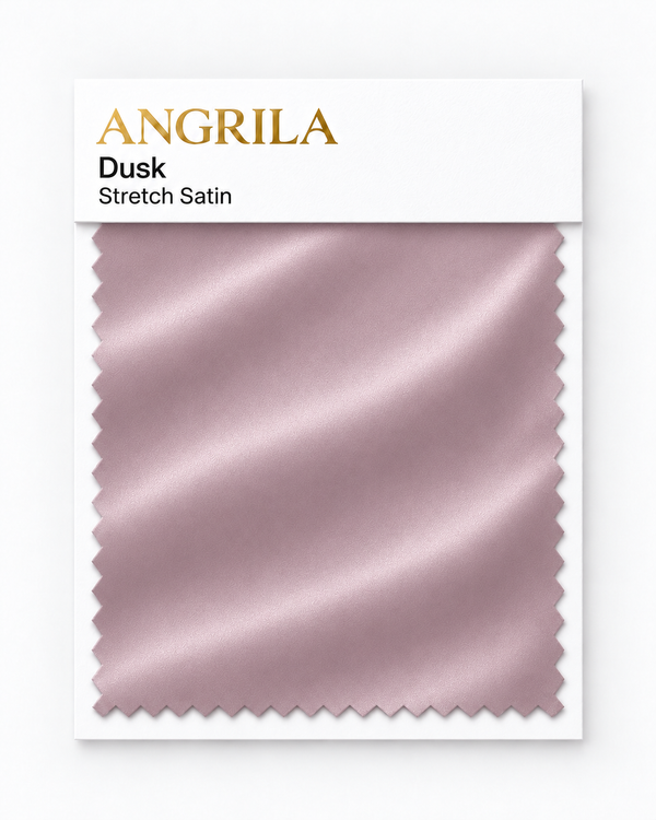 Dusk Stretch Satin fabric swatch - Angrila