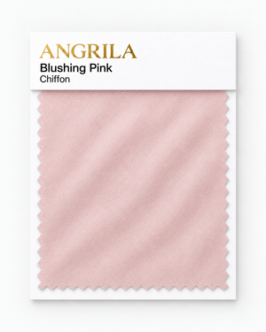 Blushing Pink Chiffon fabric swatch - Angrila