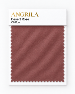 Desert Rose Chiffon fabric swatch - Angrila