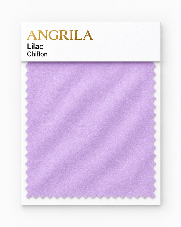 Lilac Chiffon fabric swatch - Angrila