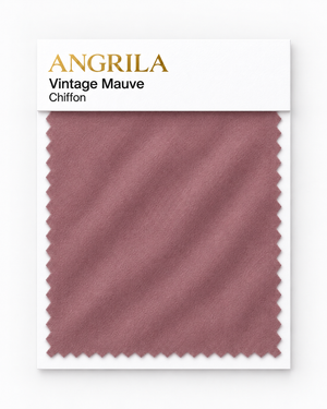 Vintage Mauve Chiffon fabric swatch - Angrila