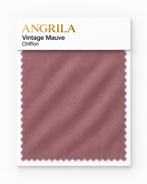 Vintage Mauve Chiffon fabric swatch - Angrila