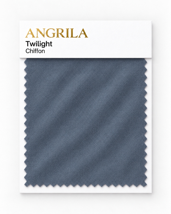 Twilight Chiffon fabric swatch - Angrila