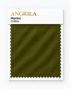 Martini Chiffon fabric swatch - Angrila