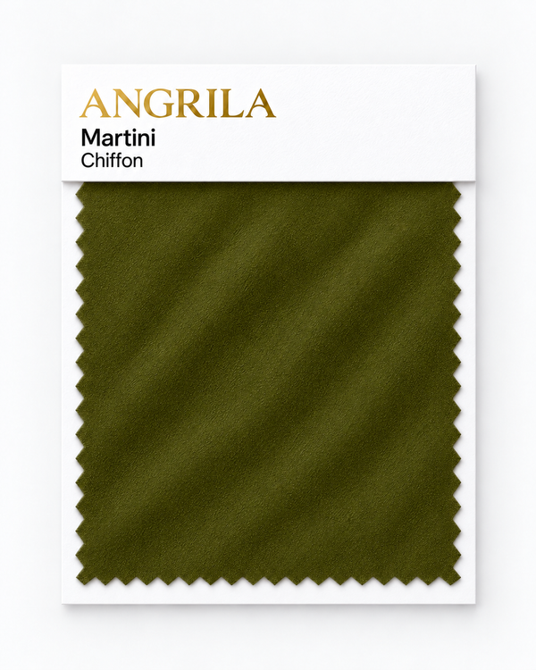 Martini Chiffon fabric swatch - Angrila