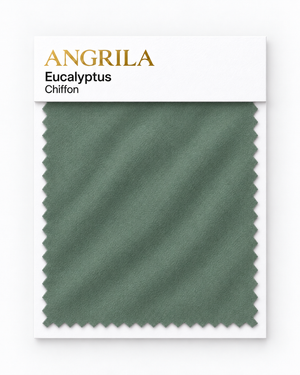 Eucalyptus Chiffon fabric swatch - Angrila