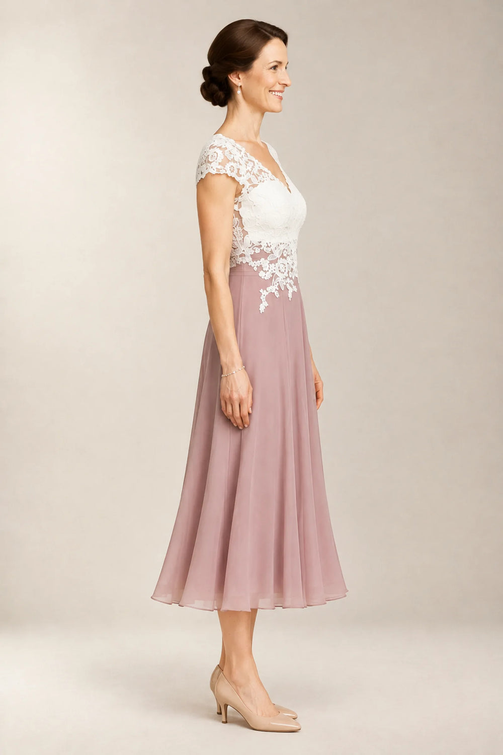 Ivory-Dusty Rose front