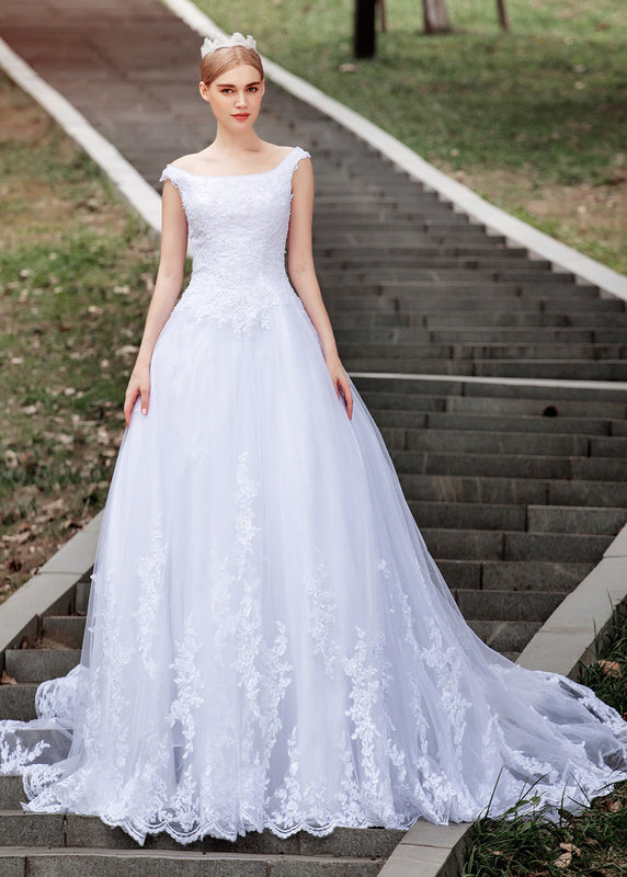 Ball Gown Bridal Dress with Lace