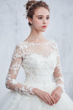 Lace Ball Gown Wedding Dress with Sleeves