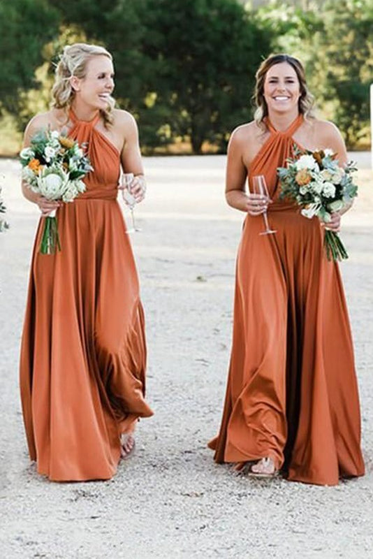 Convertible Stretch Jersey A-Line Bridesmaid Dress