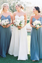 Simple A-Line Spaghetti Straps Bridesmaid Dresses – Angrila