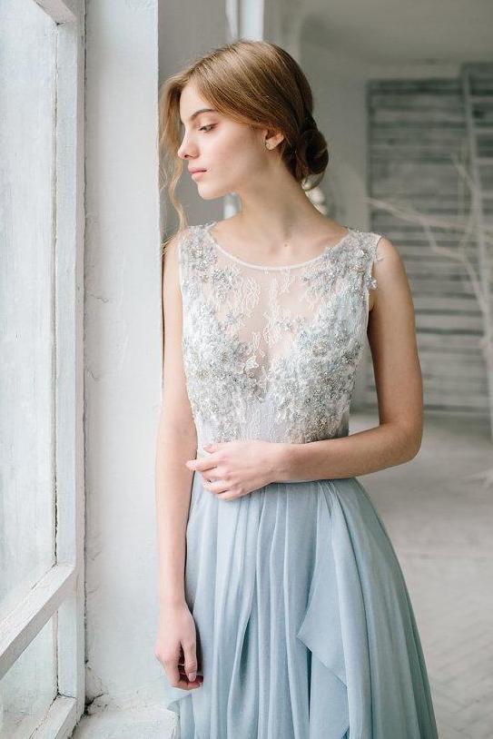 Romantic Long Prom Formal Dresses Secondary image