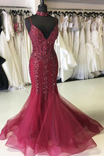 Sexy Mermaid Spaghetti Straps Turquoise Prom Dresses with Appliques Sequins