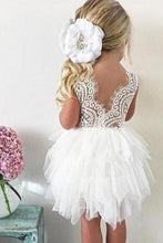 Cute Lace Tutu Knee-length Flower Girls Dresses