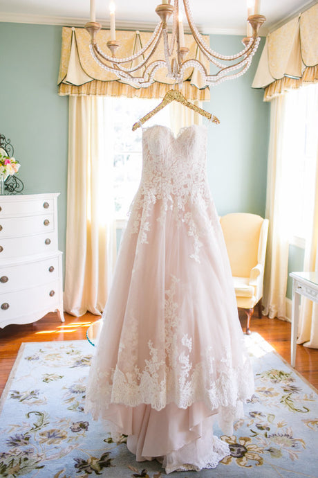 Amazing Hi-Lo Lace Bridal Dress