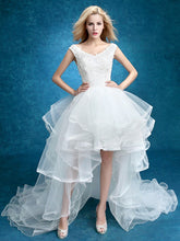 High-low Long Train Bridal Dress