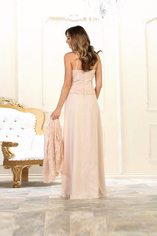 Long Plus Size Mother Of The Bride Formal Dress