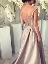 A-Line V-Neck Bridesmaid Dress