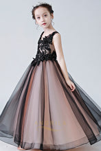 Floor-Length V-Neck Applique Flower Girl Dresses
