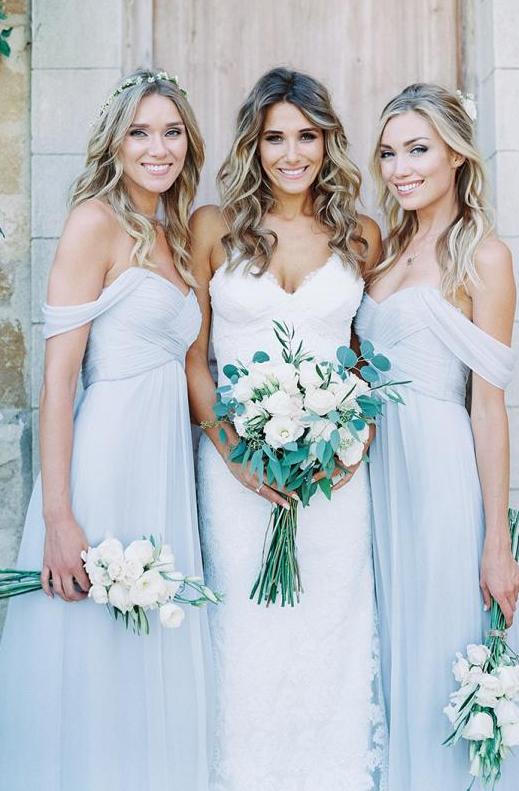 Simple Sexy Light Sky V Neck Blue Bridesmaid Dress Angrila Simple Sexy Light Sky V Neck Blue Bridesmaid Dress Angrila