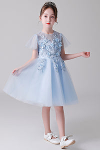 Short Sleeves Flower Girl Dresses