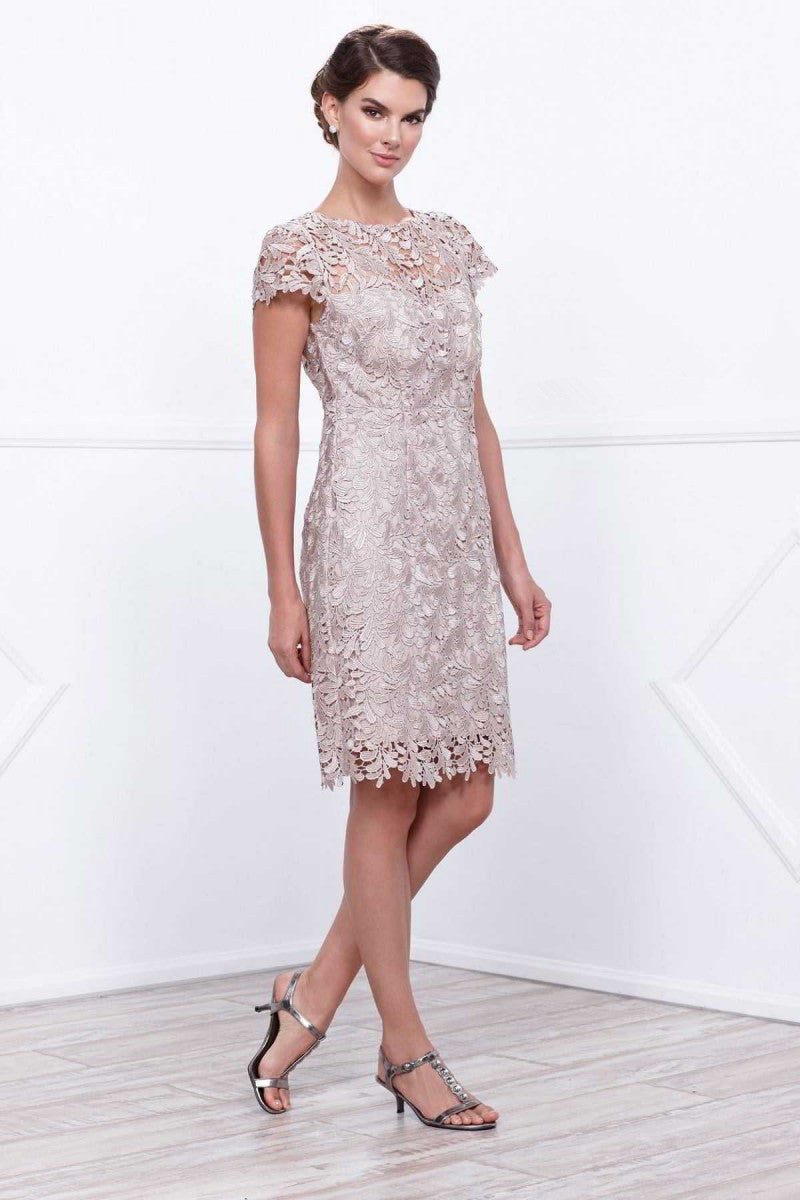 mother of the bride short dresses Short Length Lace Mother Dress – Angrila