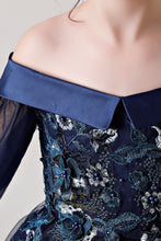 Chic Dark Navy Strapless Flower Girl Dresses