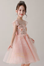 A-Line Flower Girl Dresses with Cap Sleeves