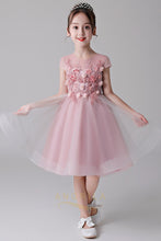 Cap Sleeves Tulle Flower Girl Dresses
