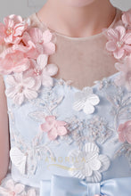 A-Line Cap Sleeves Tulle Flower Girl Dresses