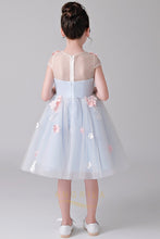 A-Line Cap Sleeves Tulle Flower Girl Dresses