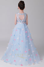 Cute High-Low Jewel Neckline Flower Girl Dresses