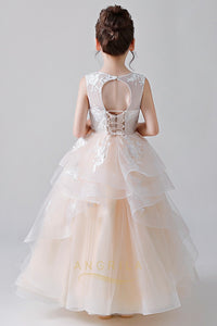 Ball Gown Flower Girl Dresses with Layers