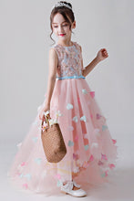 Cute High-Low Jewel Neckline Flower Girl Dresses
