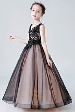 Floor-Length V-Neck Applique Flower Girl Dresses