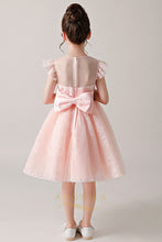 A-Line Flower Girl Dresses with Cap Sleeves