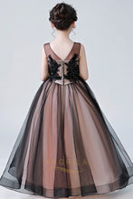 Floor-Length V-Neck Applique Flower Girl Dresses