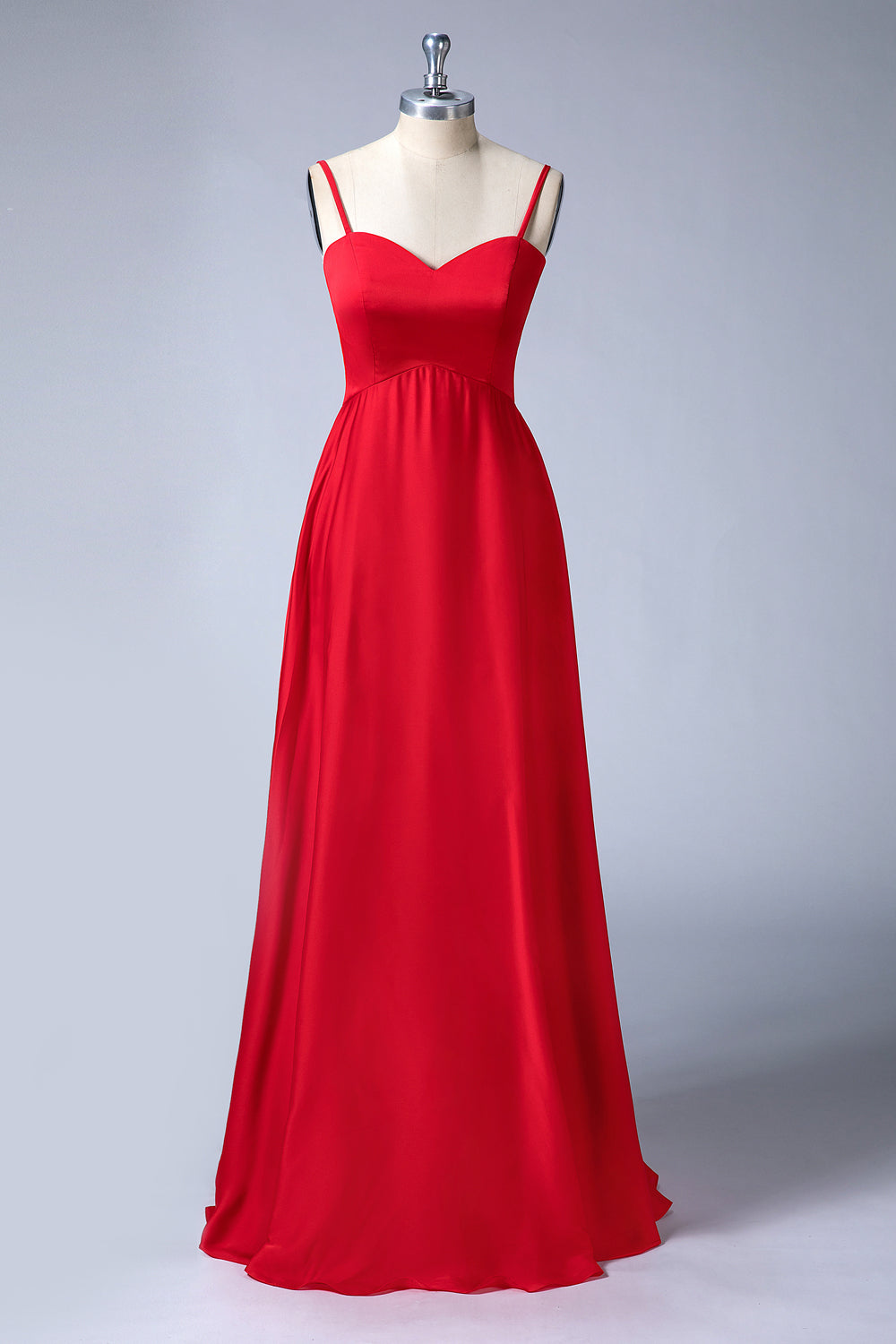 Lace-Up Sweetheart Stretch Satin A-Line Bridesmaid Dress
