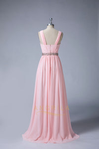 A-Line Sleeveless Chiffon Bridesmaid Dress