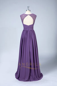 Sleeveless Pleated Chiffon Bridesmaid Dresses