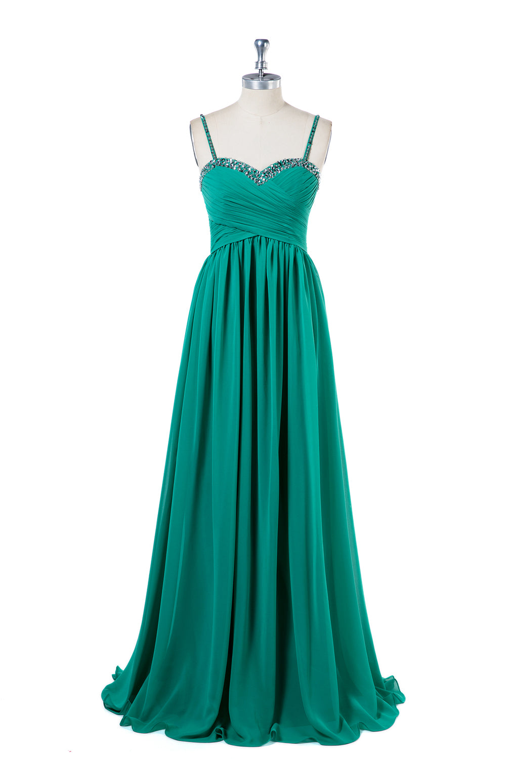 Ruched Sweetheart Chiffon A-Line Prom Dress