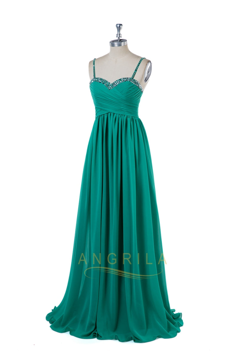 Ruched Sweetheart Chiffon A-Line Prom Dress