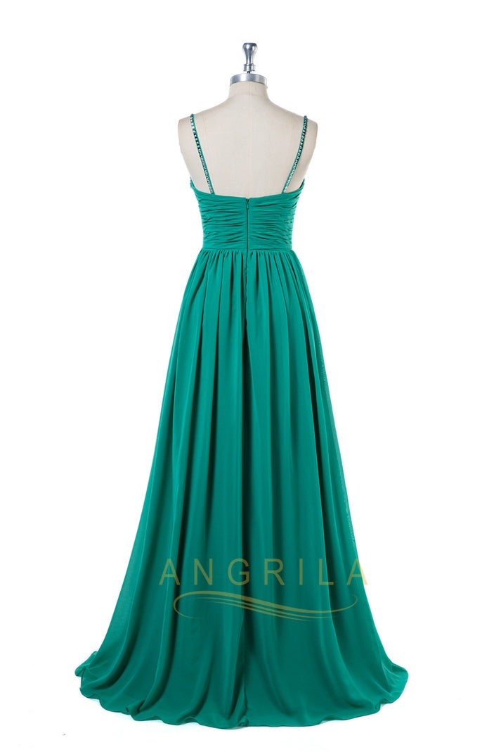 Ruched Sweetheart Chiffon A-Line Prom Dress