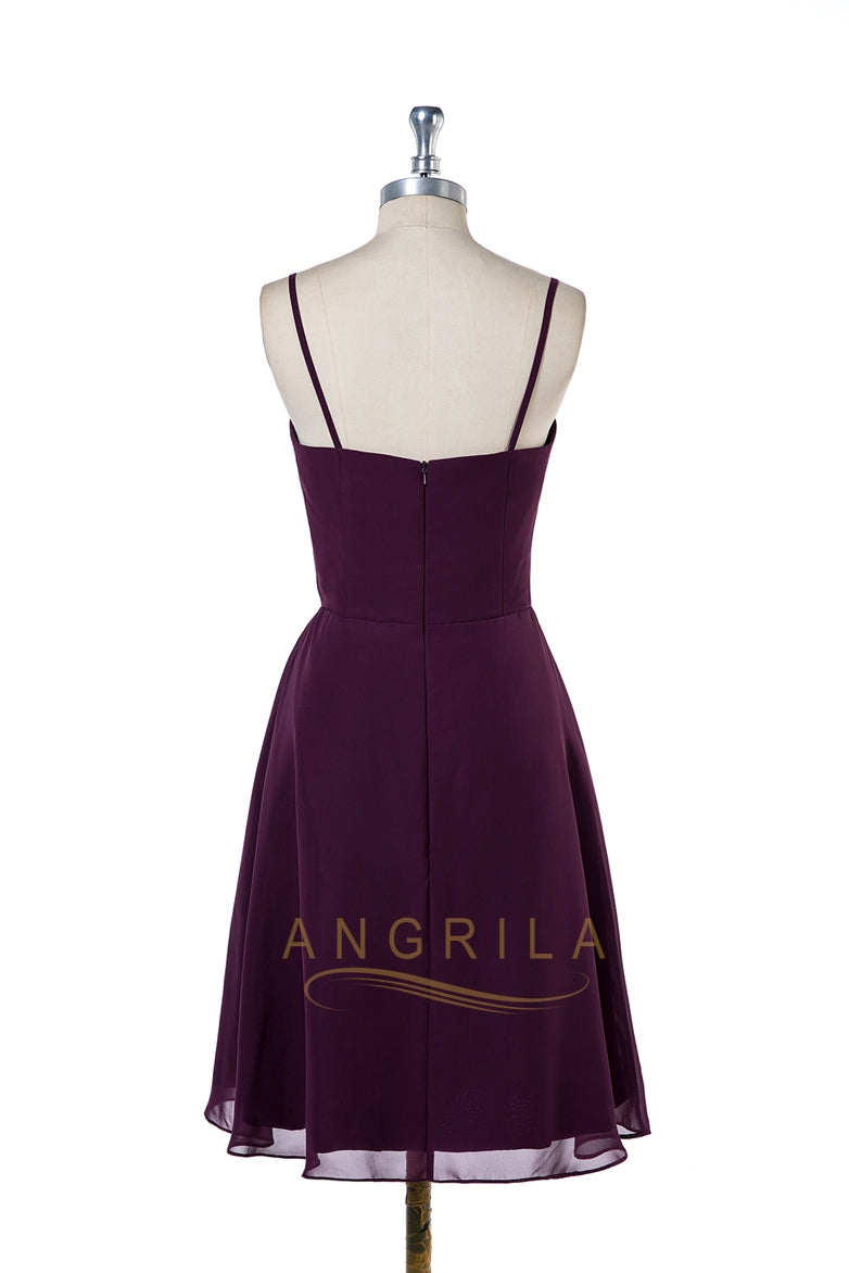 Short Strappy Sweetheart Chiffon A-Line Cocktail Dress