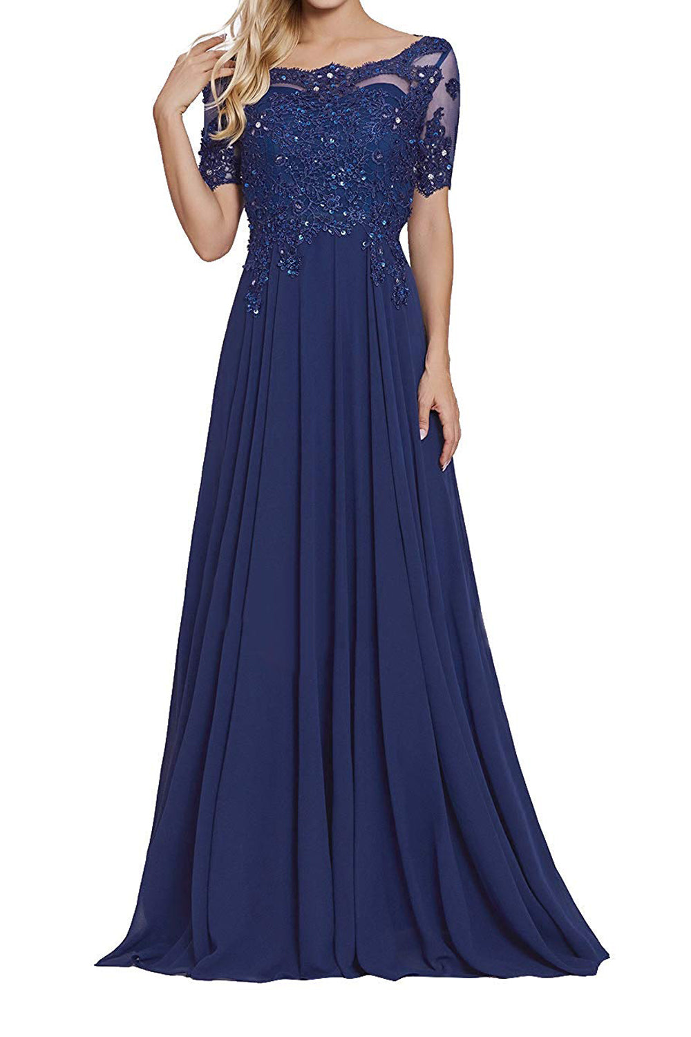 Mother of The Bride Dresses Appliques Beaded Evening Formal Dresses Main image